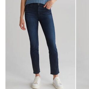 New AG Mari High Rise Slim Straight Leg Jeans in Pxcl size 23
